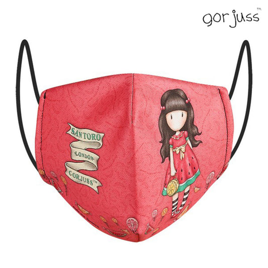 Hygienic Reusable Fabric Mask Gorjuss Red Gorjuss