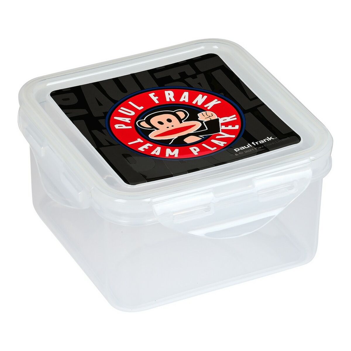 Lunch box Paul Frank Team player Polyurethane Black (13 x 7.5 x 13 cm) Paul Frank