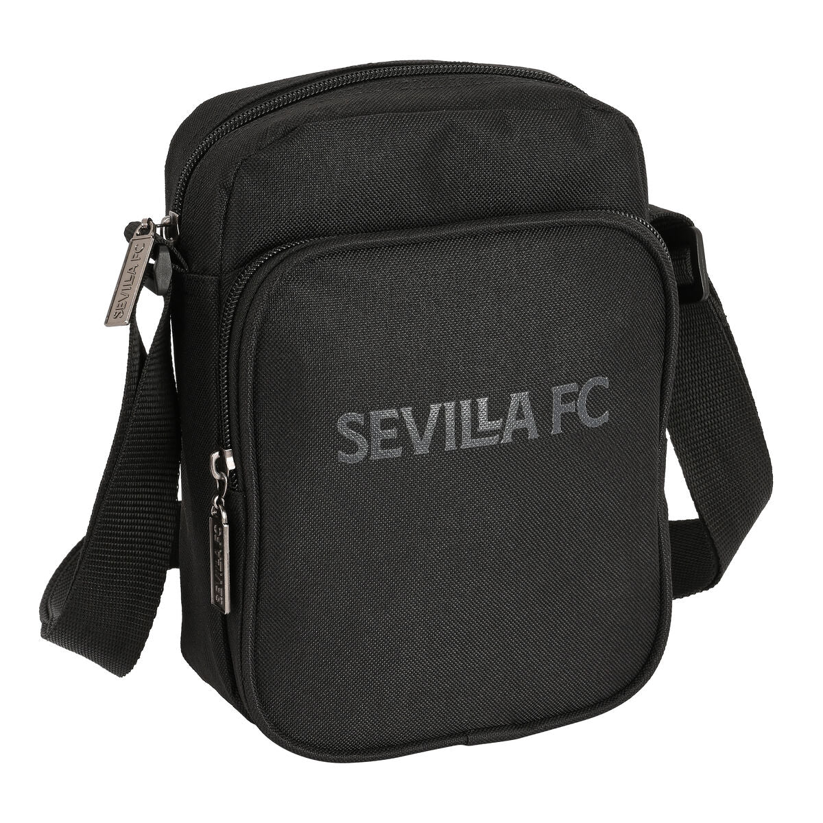 Shoulder Bag Sevilla Fútbol Club Teen 16 x 22 x 6 cm Black Sevilla Fútbol Club