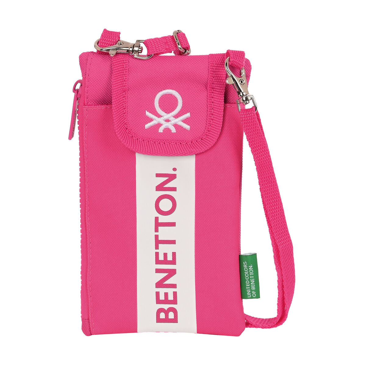 Purse Benetton Raspberry Mobile cover Fuchsia Benetton