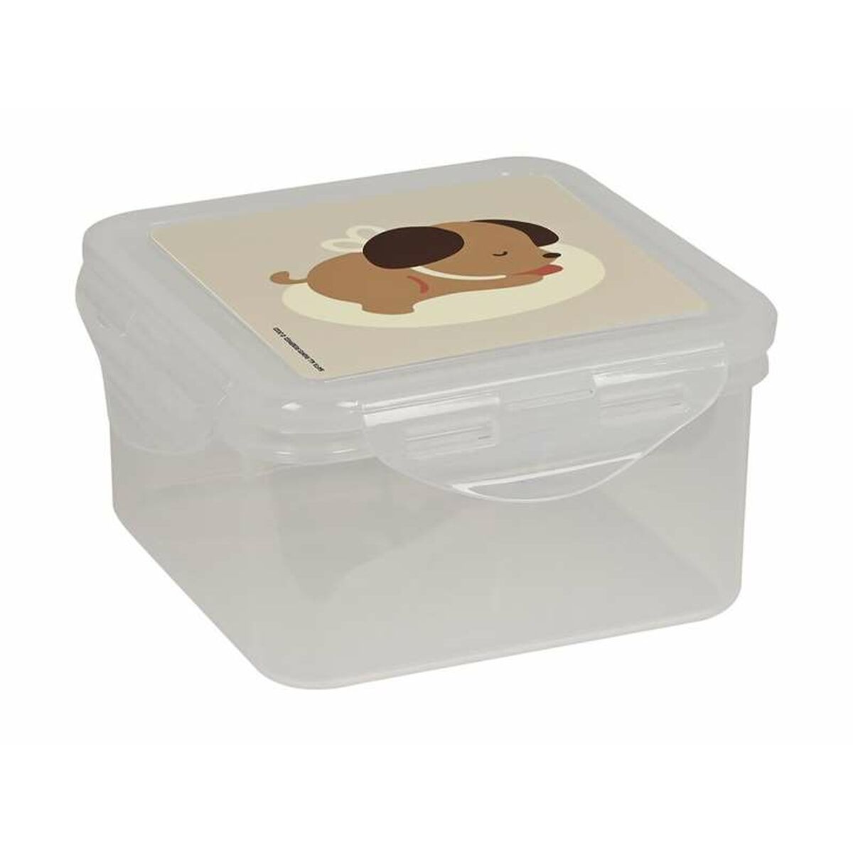 Lunch box Safta Puppy Beige Polyurethane 13 x 7,5 x 13 cm Safta