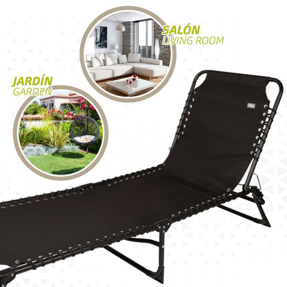 Sun-lounger Aktive 190 x 32 x 58 cm Aktive