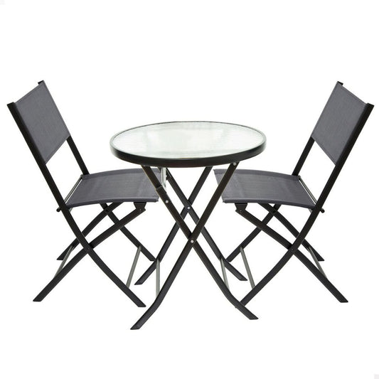 Garden furniture Aktive Table Chair x 2 3 Pieces 60 x 71 x 60 cm 46 x 42 x 82 cm Aktive