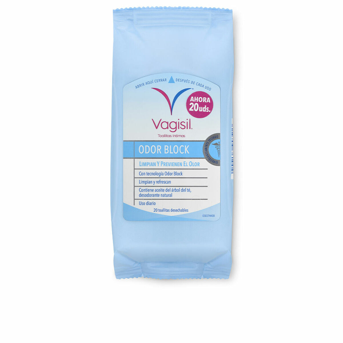 Intim-Feuchttücher Vagisil Odor Block 20 Einheiten