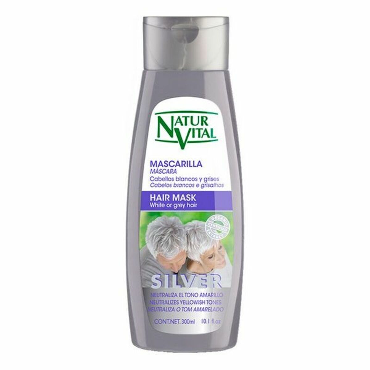 Mask for Grey Hair Naturaleza y Vida (300 ml) Naturaleza y Vida