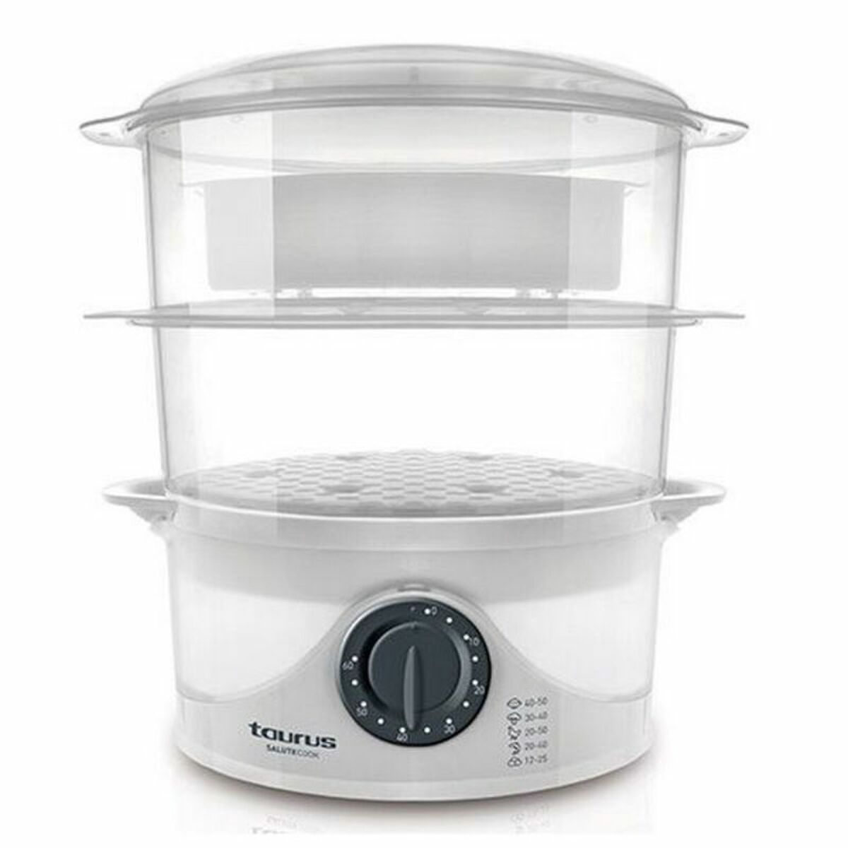 Electric Steam Cooker Taurus SALUTECOOK White 800 W Plastic Taurus