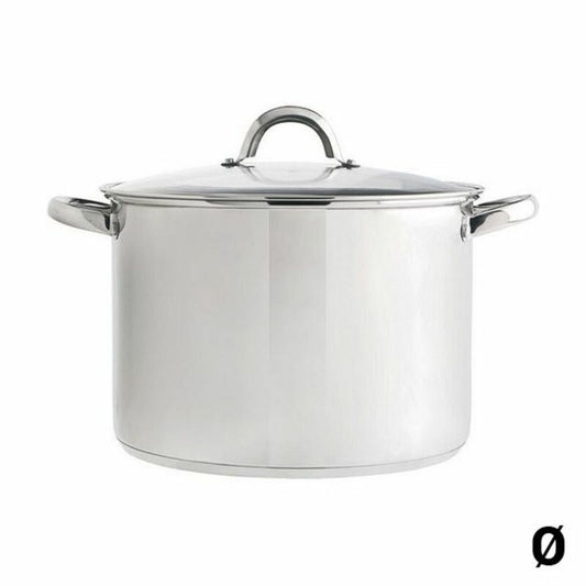 Pot with Glass Lid Quid Metal Steel Quid