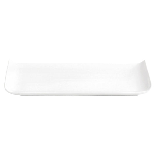 Plate Quid Chef Baguette Ceramic White (25 x 12 cm) (Pack 6x) Quid