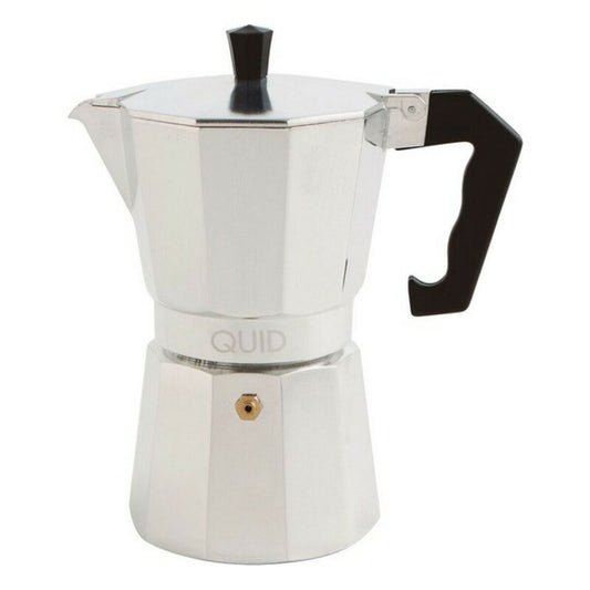 Italian Coffee Pot Quid Cesena Steel Metal Bakelite 12 Cups Quid