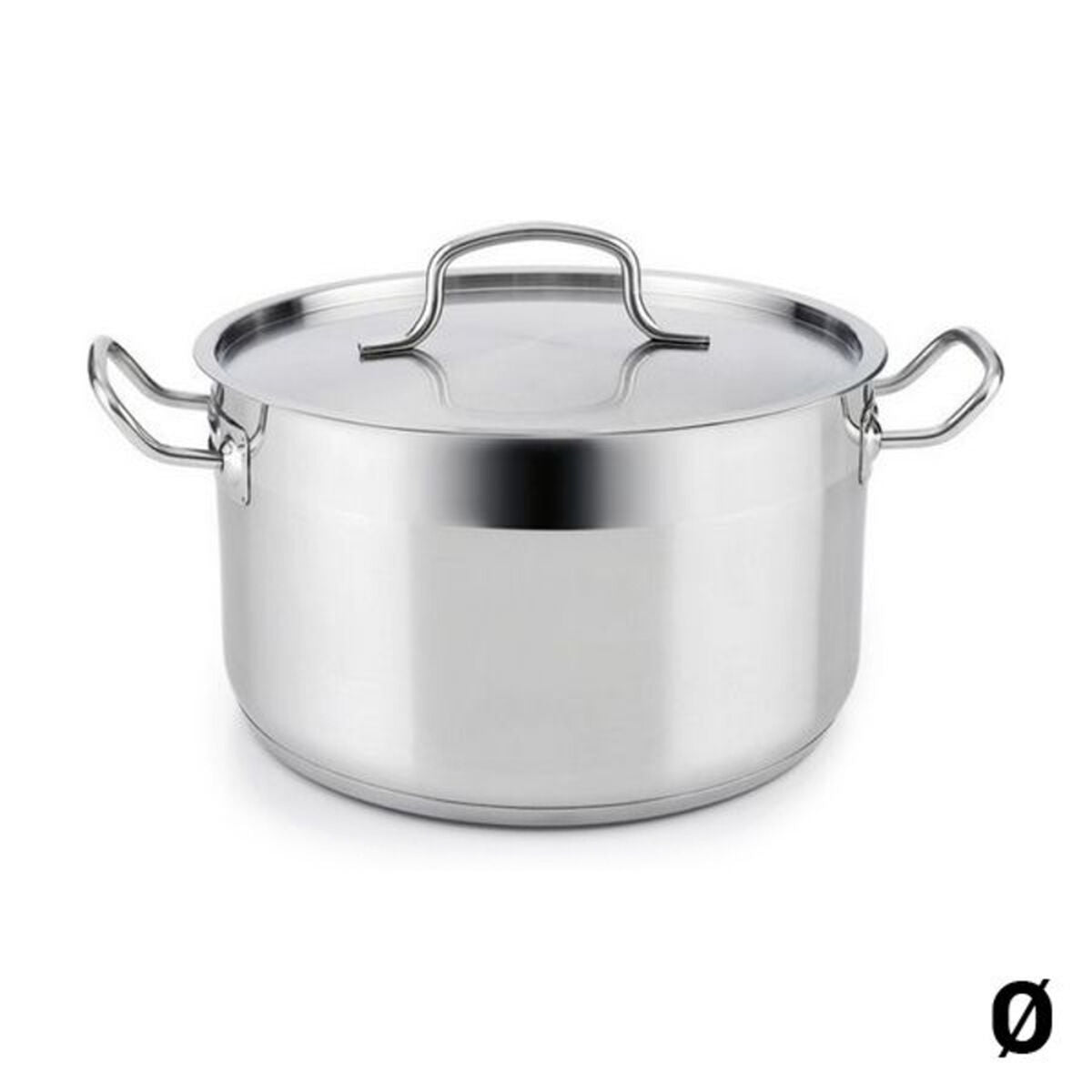 Casserole with Lid Quid Azzero Metal Steel Quid