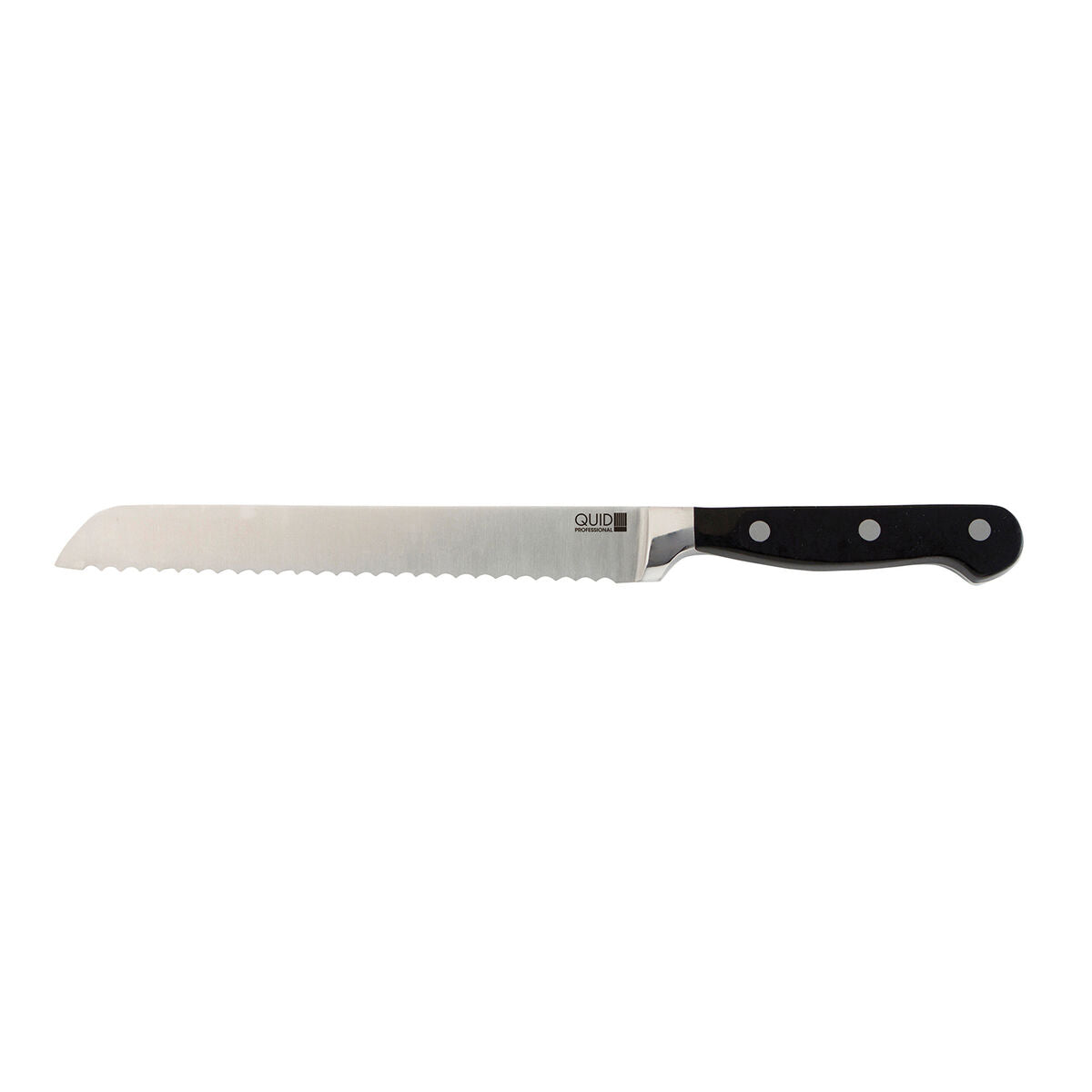 Bread Knife Quid Professional Inox Chef Black Metal 20 cm (Pack 6x) Quid Professional