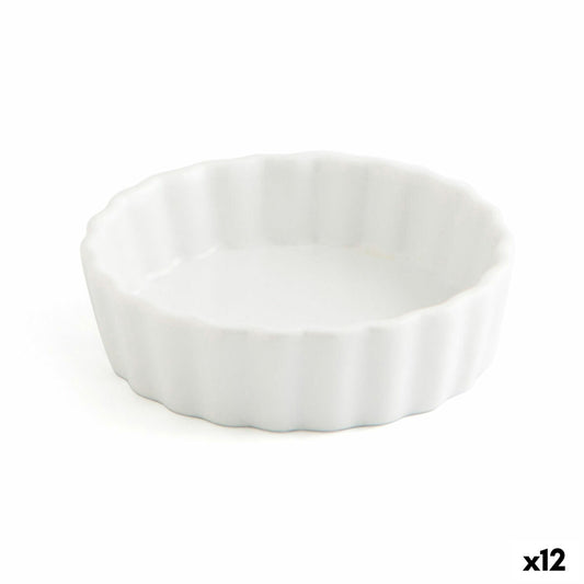 Snack tray Quid Gastro Fun White Ceramic 10,5 x 3 cm (12 Units) Quid