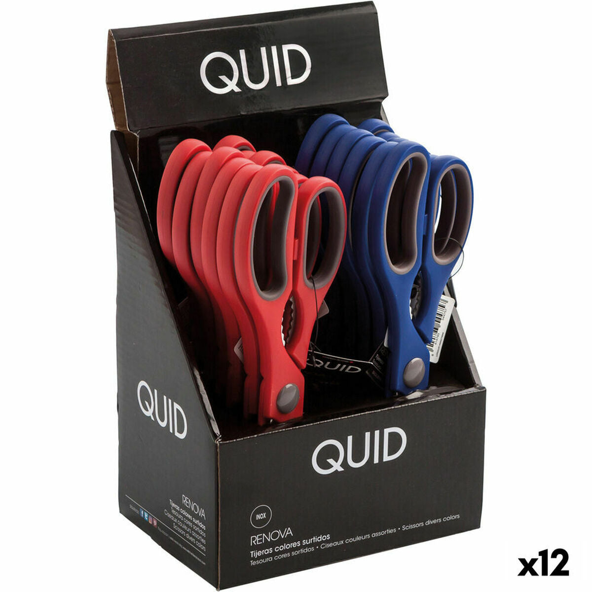 Scissors Quid RENOVA Metal (Pack 12x) Quid