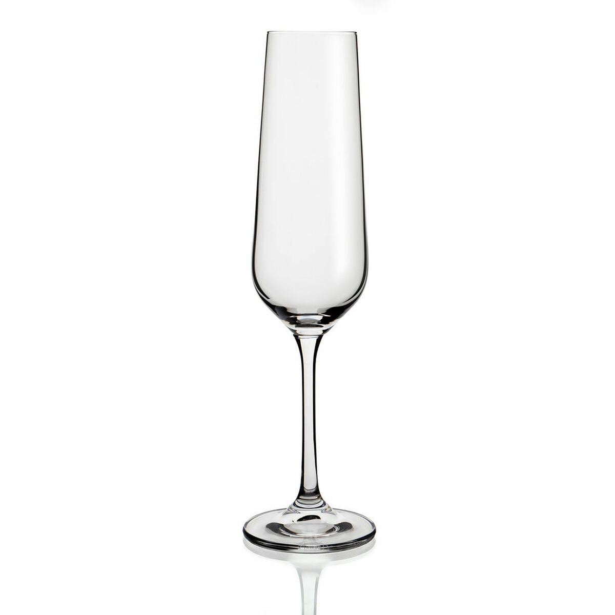 Champagne glass Belia Bohemia Transparent Glass 6 Units (20 cl) Bohemia Crystal