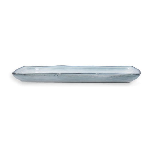 Serving Platter Quid Boreal Blue Ceramic 28 x 14 cm (4 Units) (Pack 4x) Quid