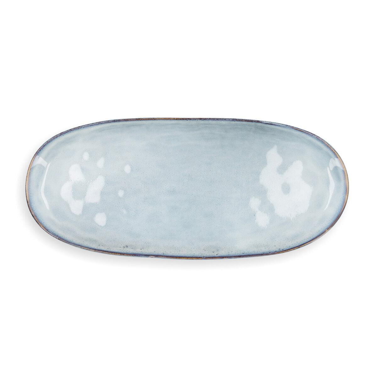 Serving Platter Quid Boreal Blue Ceramic 36 x 16 cm (2 Units) (Pack 2x) Quid