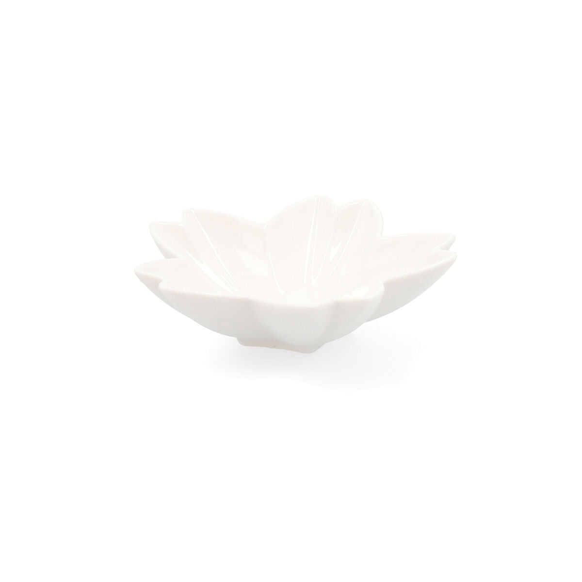 Snack tray Quid Select White Ceramic Flower (6 Units) (Pack 6x) Quid