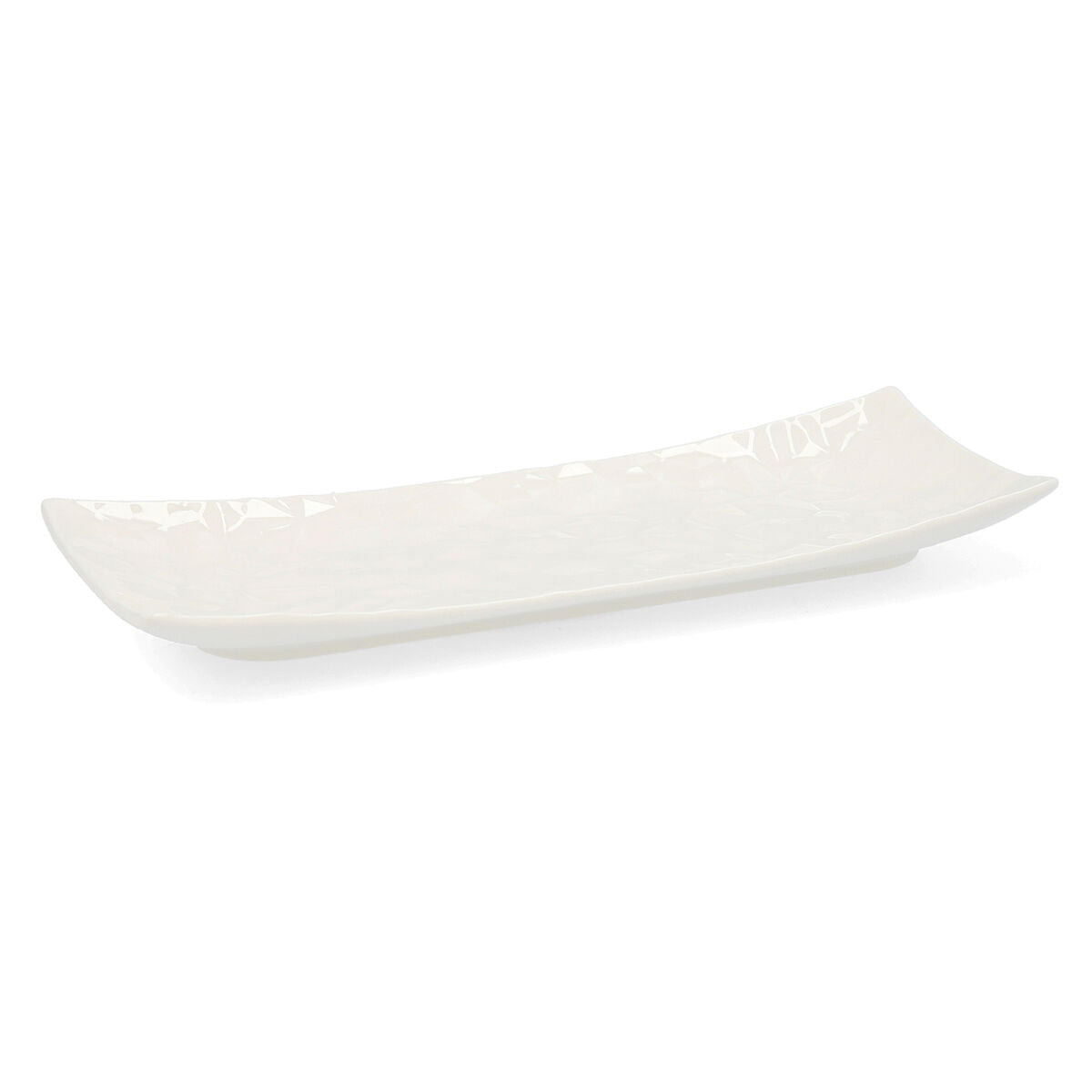 Snack tray Quid Select White Ceramic 20,5 x 7,5 cm (6 Units) (Pack 6x) Quid