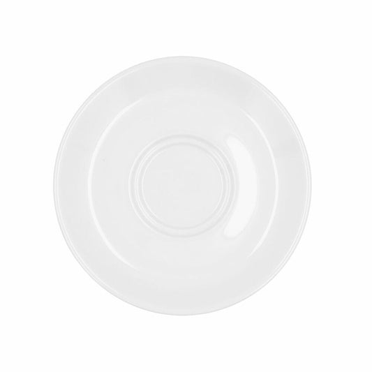 Plate Bidasoa Glacial White Ceramic Ø 15 cm (12 Units) (Pack 12x) Bidasoa