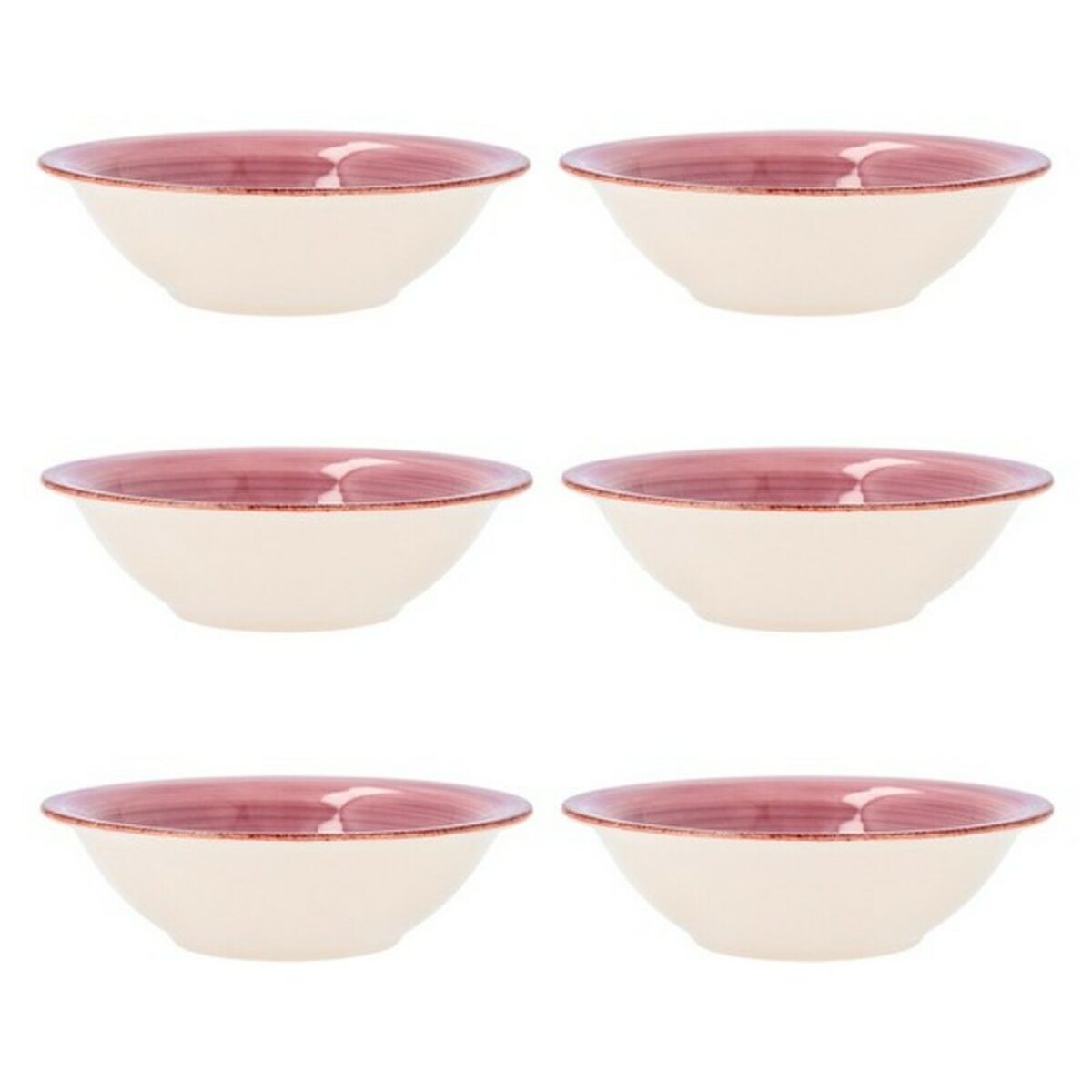 Bowl Quid Vita Pink Ceramic 6 Units (18 cm) Quid