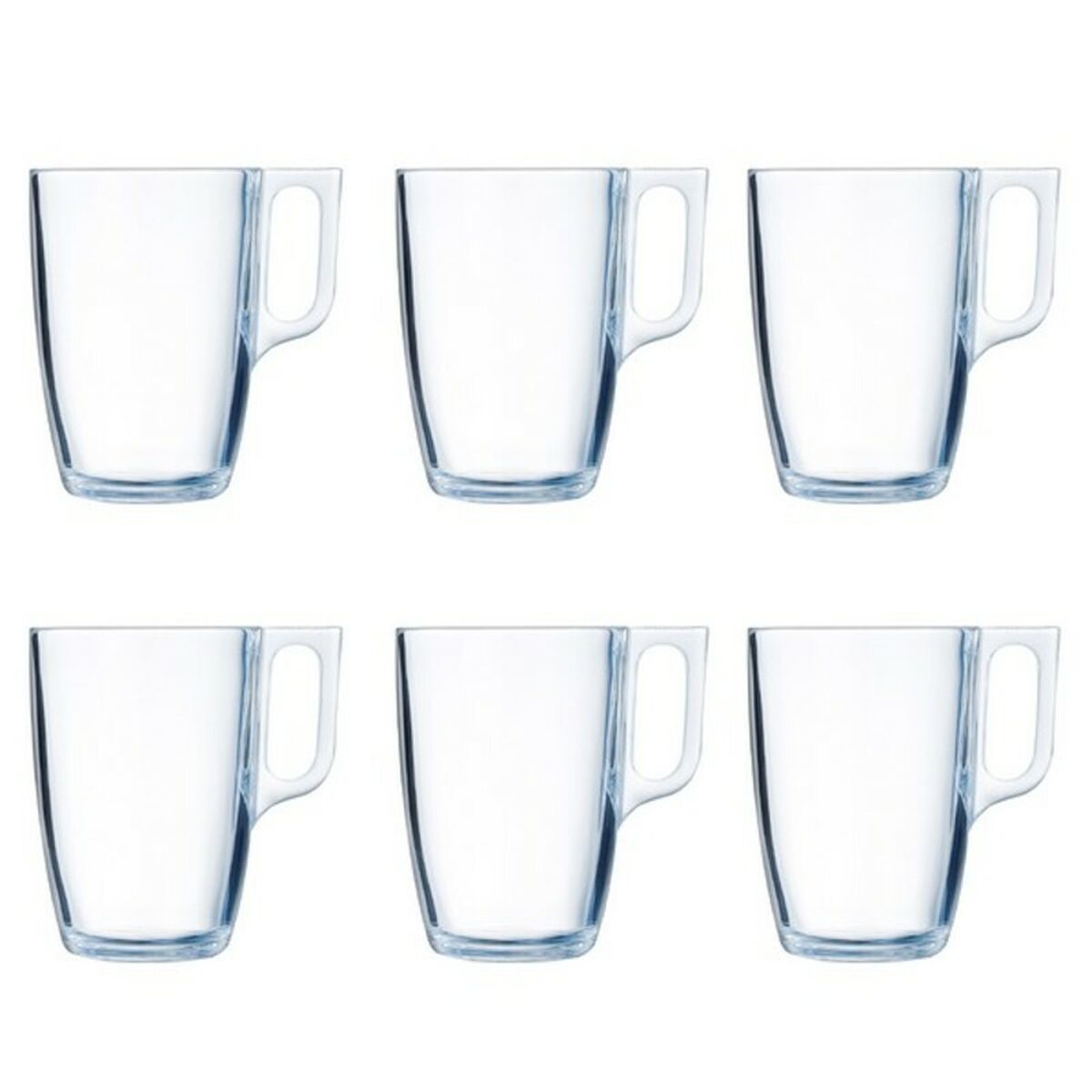 Set of Mugs Luminarc Nuevo (6 pcs) Transparent Glass 400 ml (6 Pieces) Luminarc