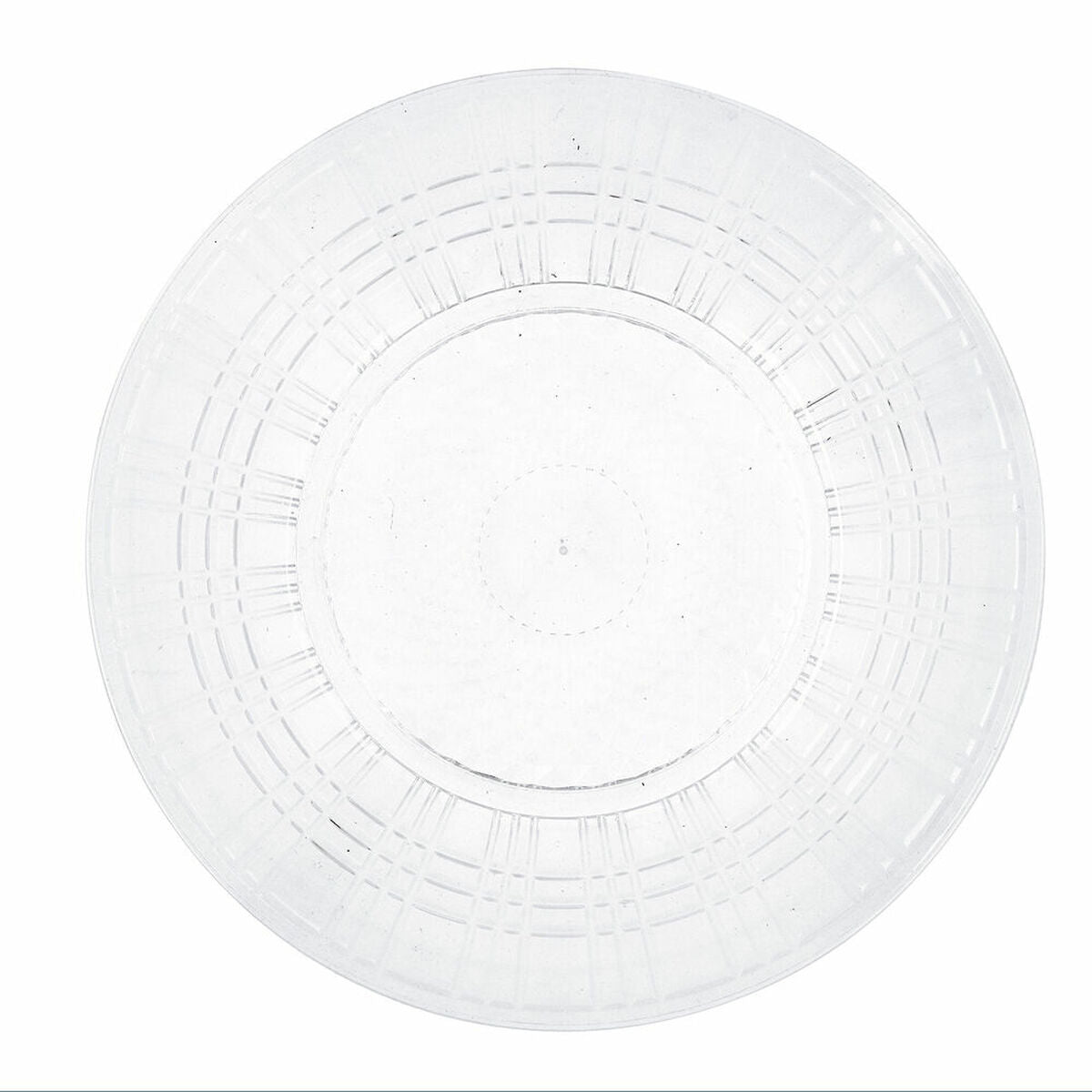 Flat plate Quid Viba Transparent Plastic 26 cm Ø 26 cm (12 Units) (Pack 12x) Quid