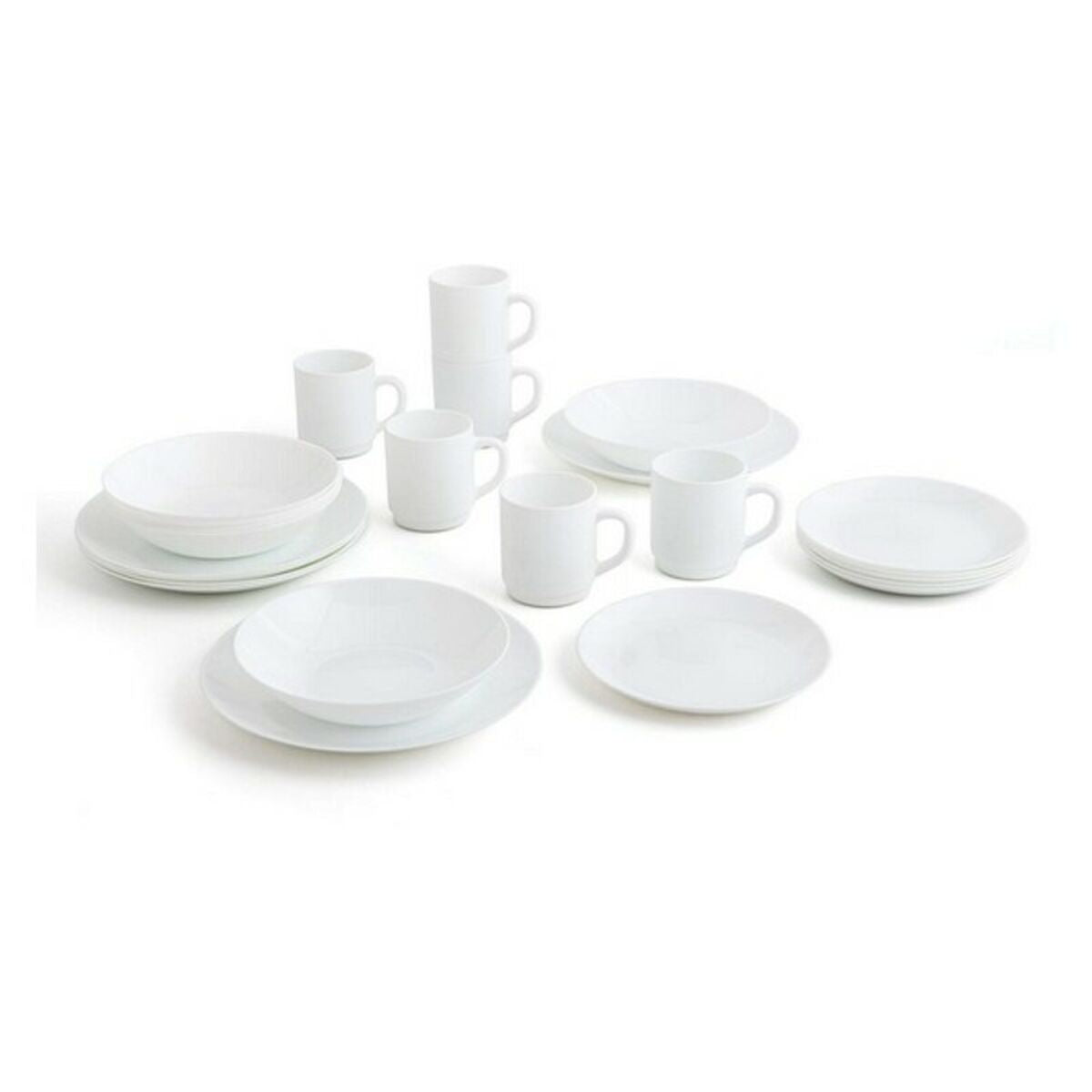 Tableware Luminarc Zelie White Multicolour Glass 25 x 20 x 19 cm 24 Pieces (24 pcs) Luminarc