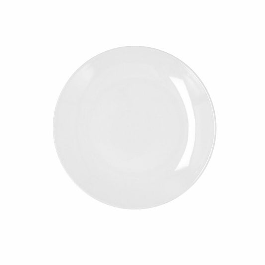 Flat plate Bidasoa Glacial Coupe Ceramic White (21 cm) (Pack 6x) Bidasoa