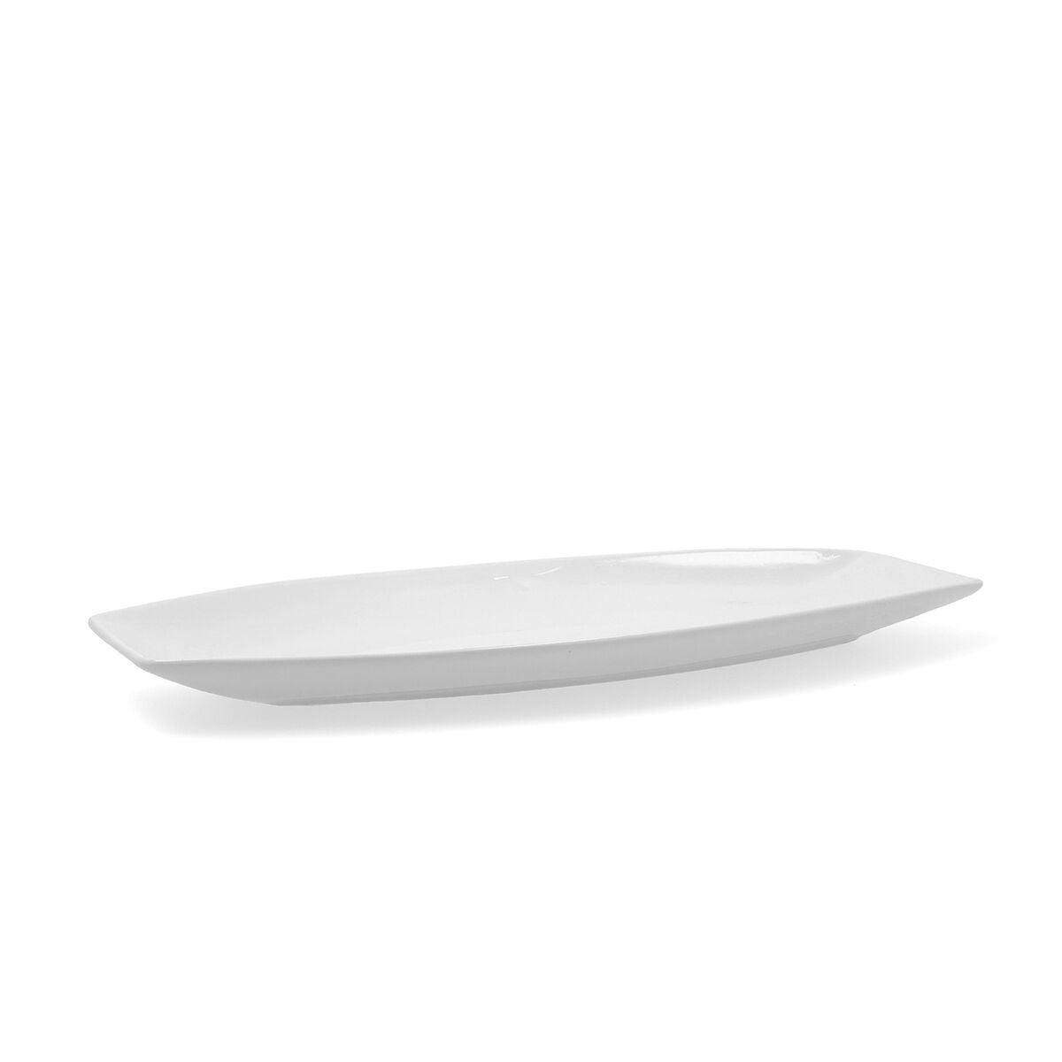 Serving Platter Quid Gastro Ceramic White (40 x 17,5 x 3,5 cm) (Pack 4x) Quid