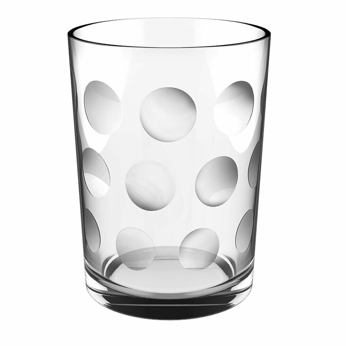 Glass Quid Urban Circles Transparent Glass (36 cl) (Pack 6x) Quid