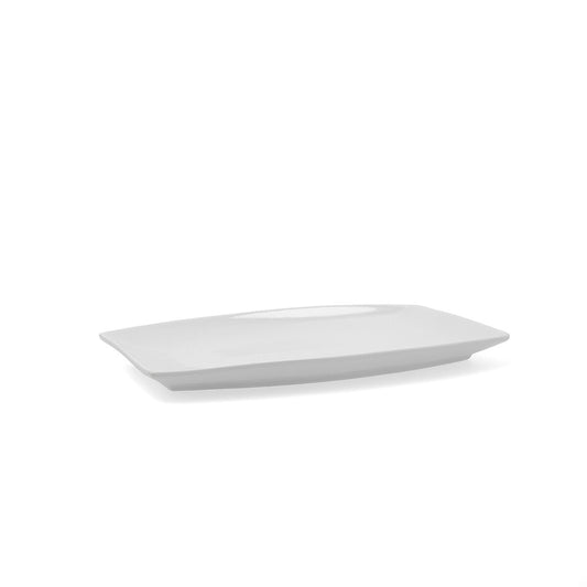 Serving Platter Quid Gastro Ceramic White (30,5 x 19,5 x 2,5 cm) (Pack 4x) Quid