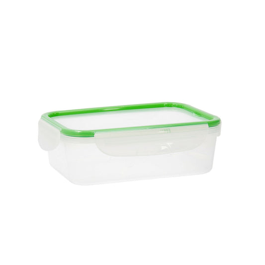 Lunch box Quid Greenery 1,4 L Transparent Plastic (Pack 4x) Quid