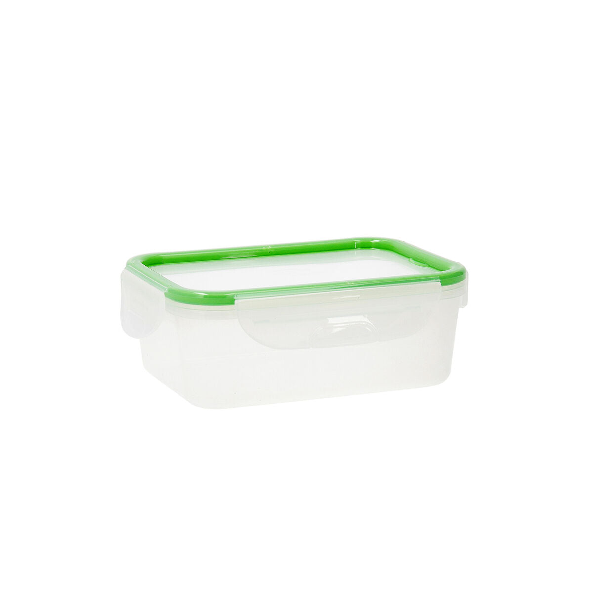 Lunch box Quid Greenery 1 L Transparent Plastic 13 x 18 x 6,8 cm - 1 L (4 Units) (Pack 4x) Quid