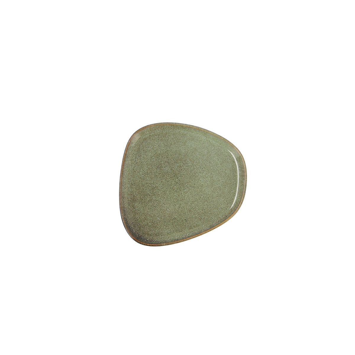 Flat plate Bidasoa Ikonic Ceramic Green (14 x 13,6 cm) (Pack 12x) Bidasoa