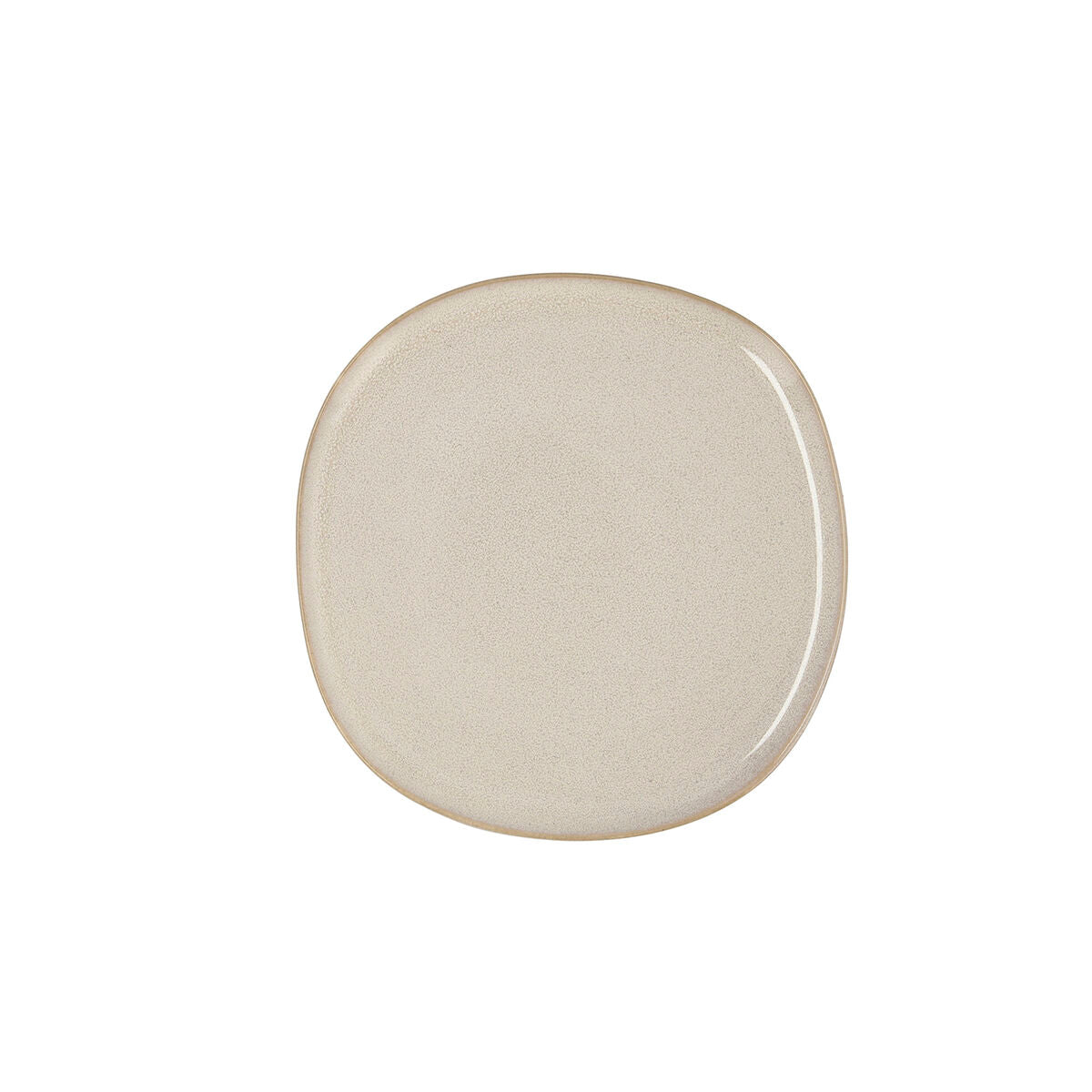 Flat plate Bidasoa Ikonic Ceramic White (20,2 x 19,7 cm) (Pack 6x) Bidasoa