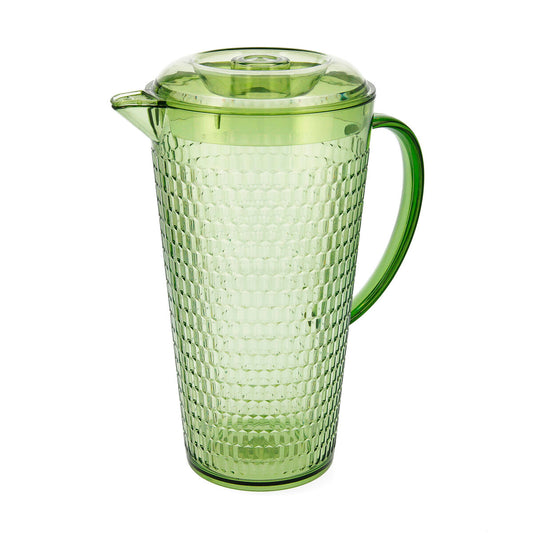 Jar with Lid and Dosage Dispenser Quid Viba Green Plastic (2,4 L) Quid