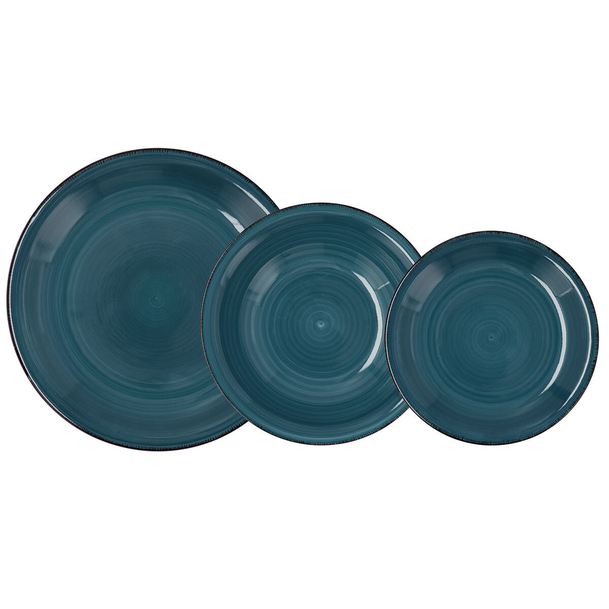 Dinnerware Set Quid Vita 18 Pieces Ceramic Blue Quid