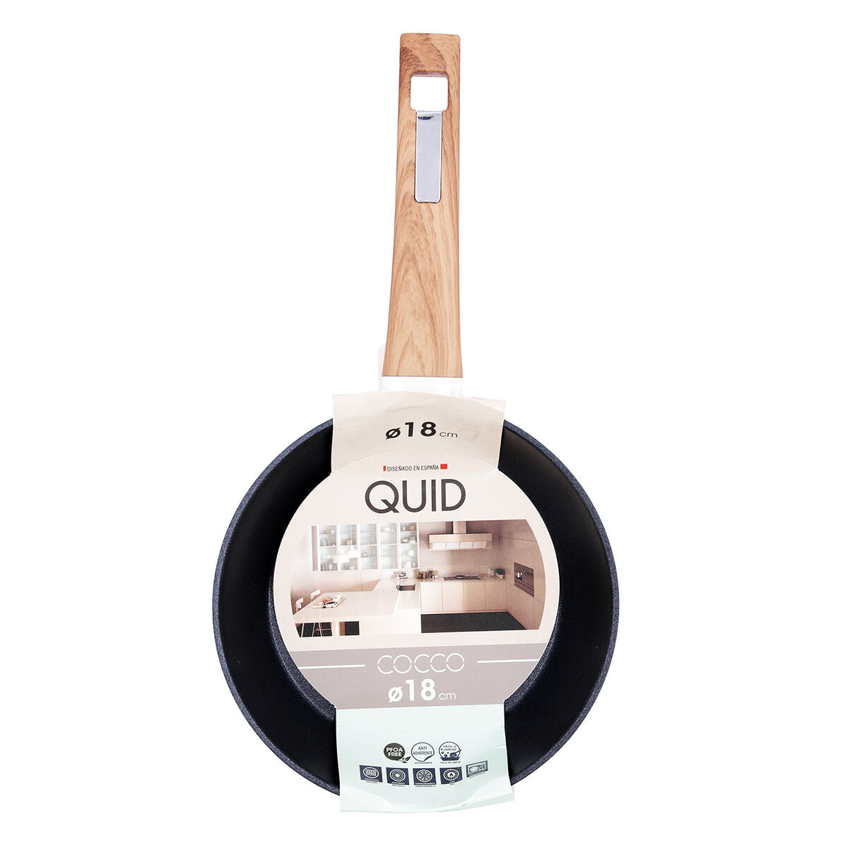 Non-stick frying pan Quid Cocco Toughened aluminium 18 cm Quid