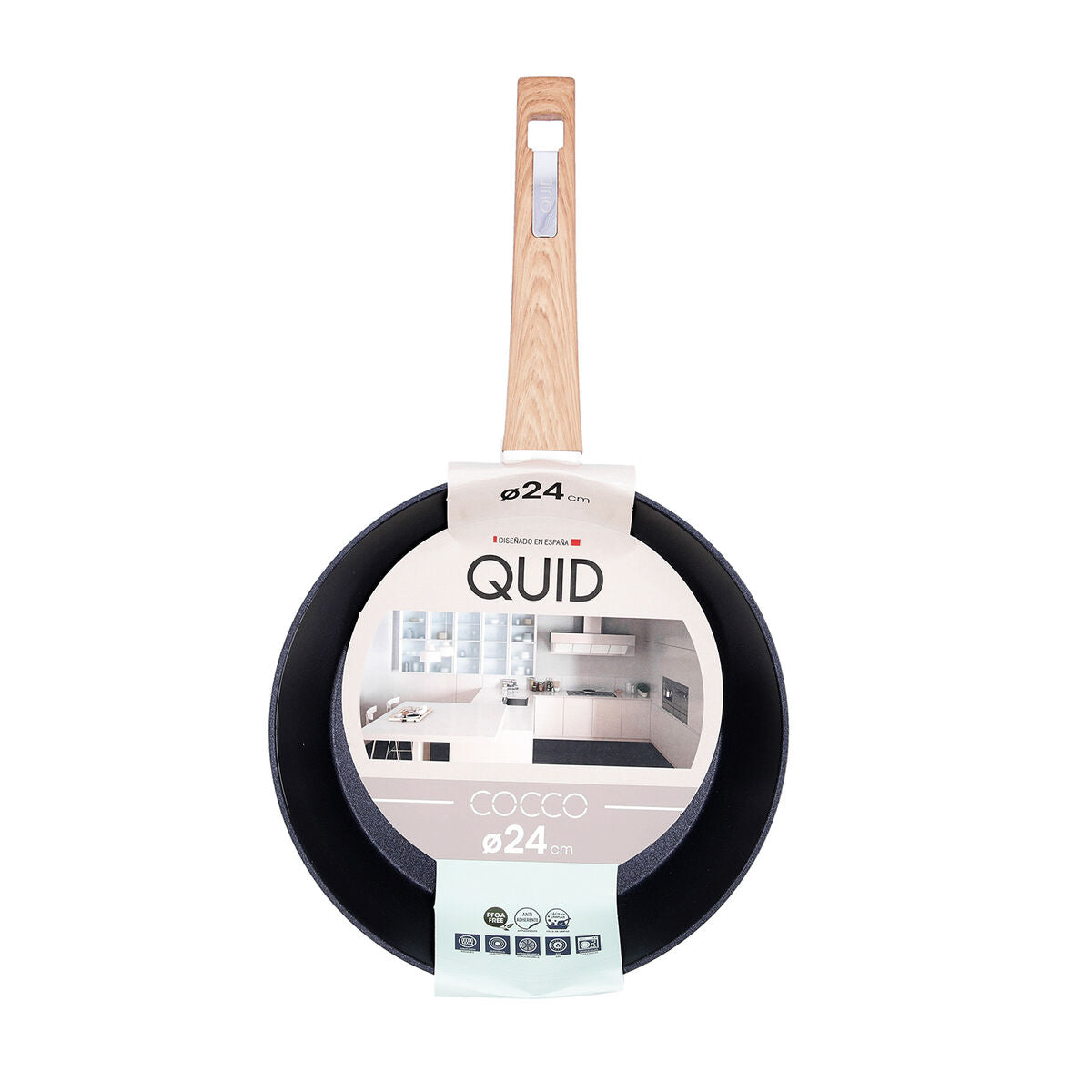 Non-stick frying pan Quid Cocco Toughened aluminium 24 cm Quid