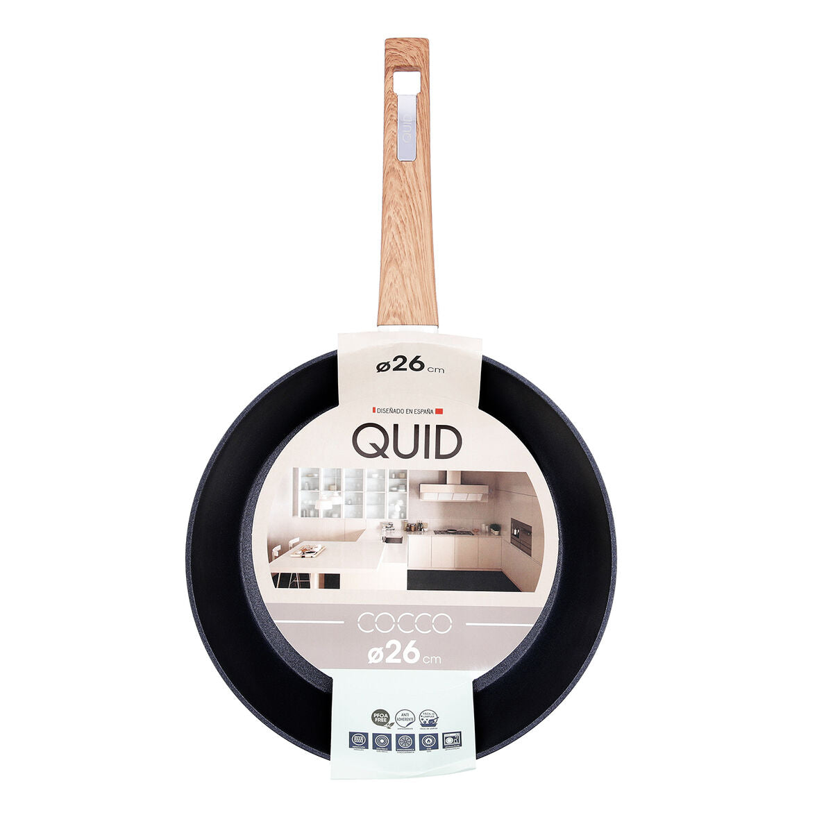 Non-stick frying pan Quid Cocco Toughened aluminium 26 cm Quid