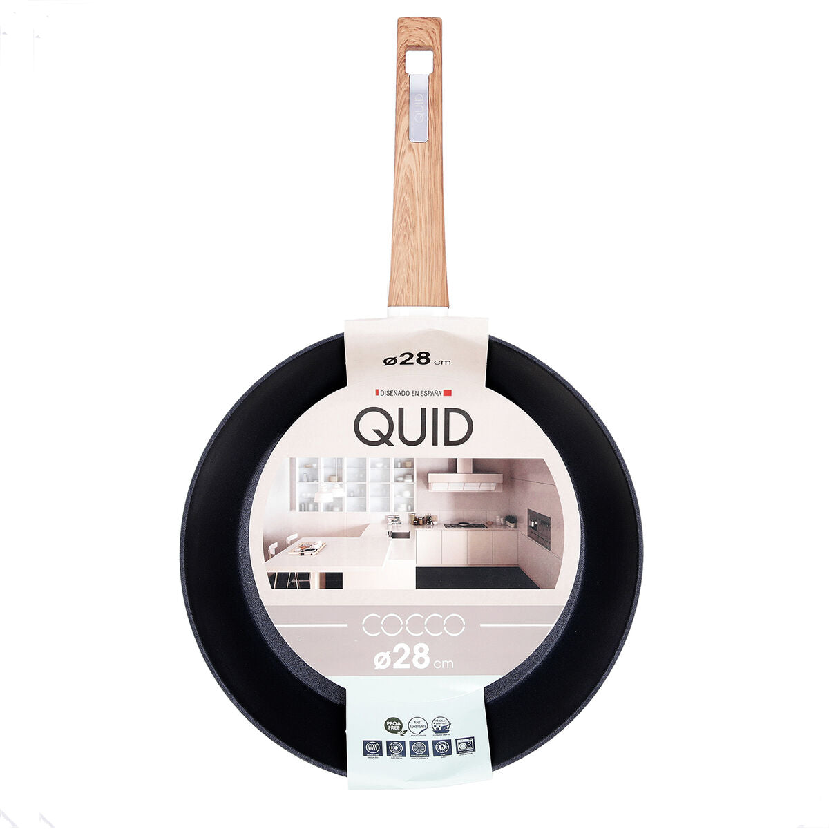 Non-stick frying pan Quid Cocco Toughened aluminium 28 cm Quid