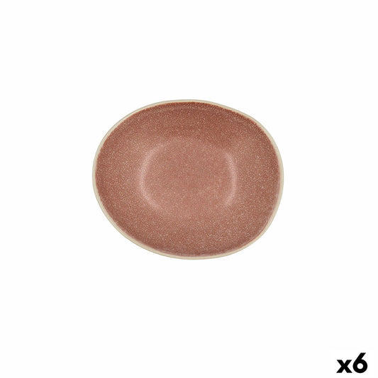 Bowl Bidasoa Gio 15 x 12,5 x 4 cm Ceramic Brown (6 Units) Bidasoa