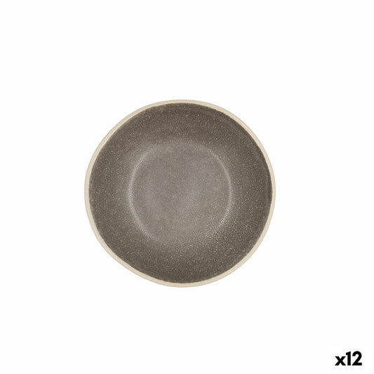 Bowl Bidasoa Gio Ceramic Grey 12 x 3 cm (12 Units) Bidasoa