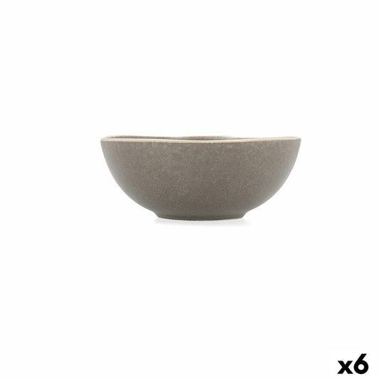 Bowl Bidasoa Gio 16 x 6,5 cm Ceramic Grey (6 Units) Bidasoa