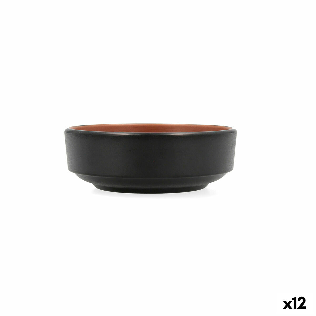 Snack Bowl Bidasoa Gio Brown Plastic 12,5 x 12,5 cm 12 Units Bidasoa