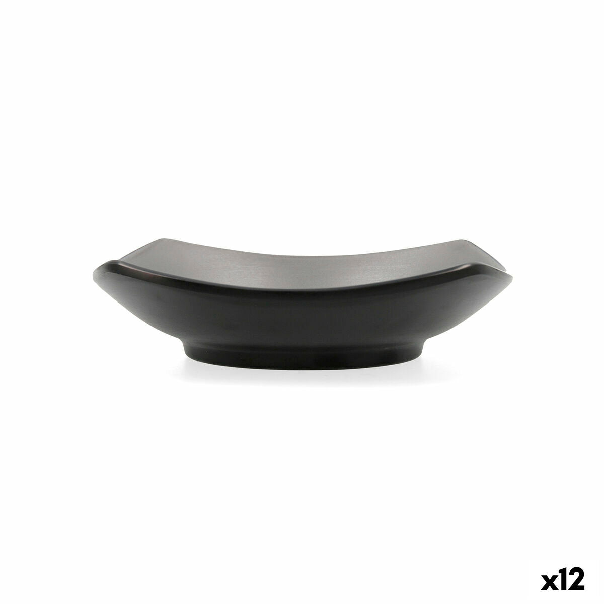 Snack Bowl Bidasoa Gio Grey Plastic 15 x 15 cm (12 Units) Bidasoa