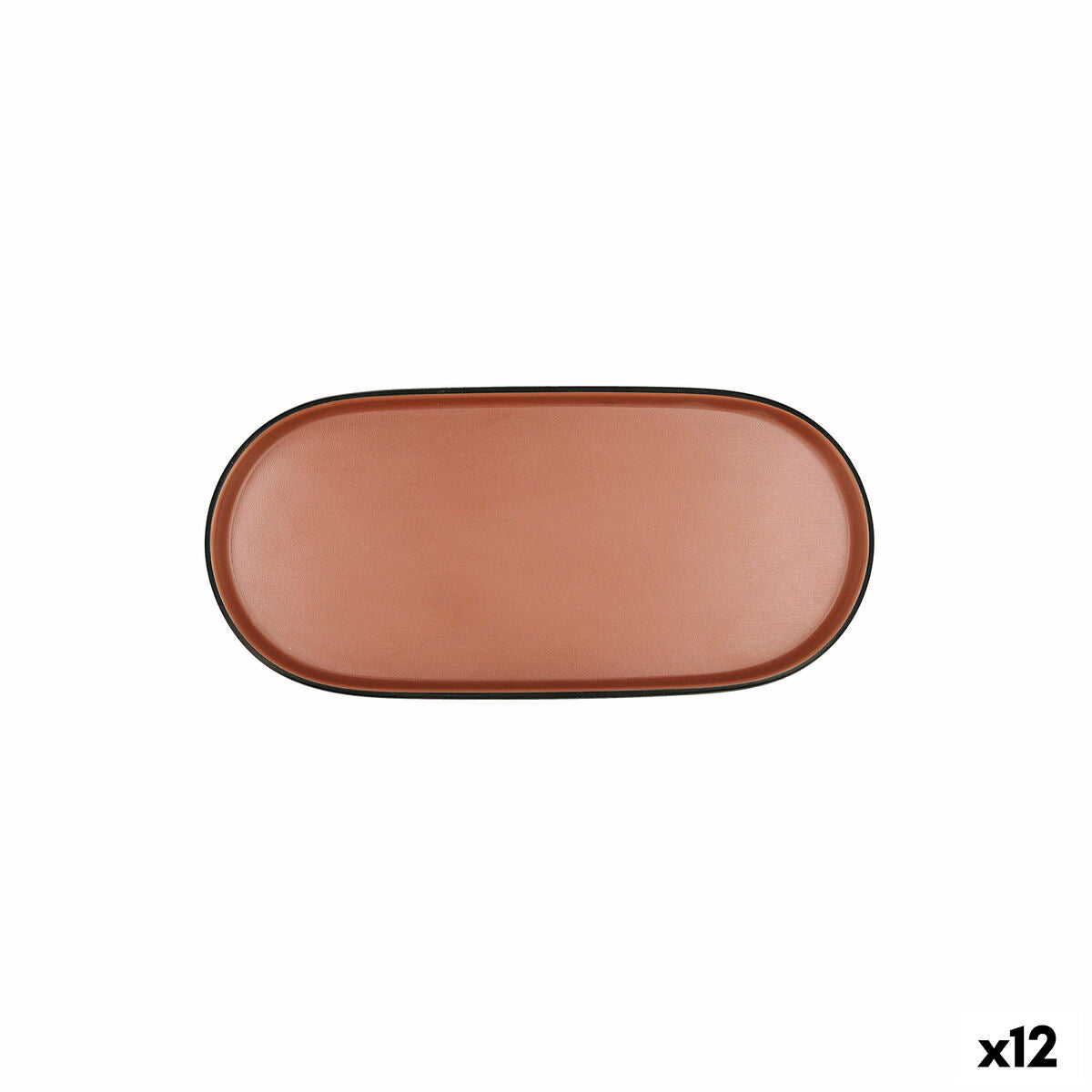 Snack Bowl Bidasoa Gio Brown Plastic 23 x 10 cm 12 Units Bidasoa