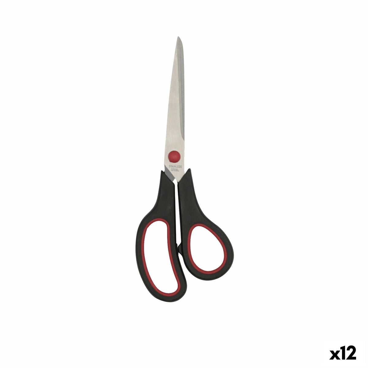 Kitchen Scissors Quid Rico Black Red Metal 21 cm (12 Units) Quid