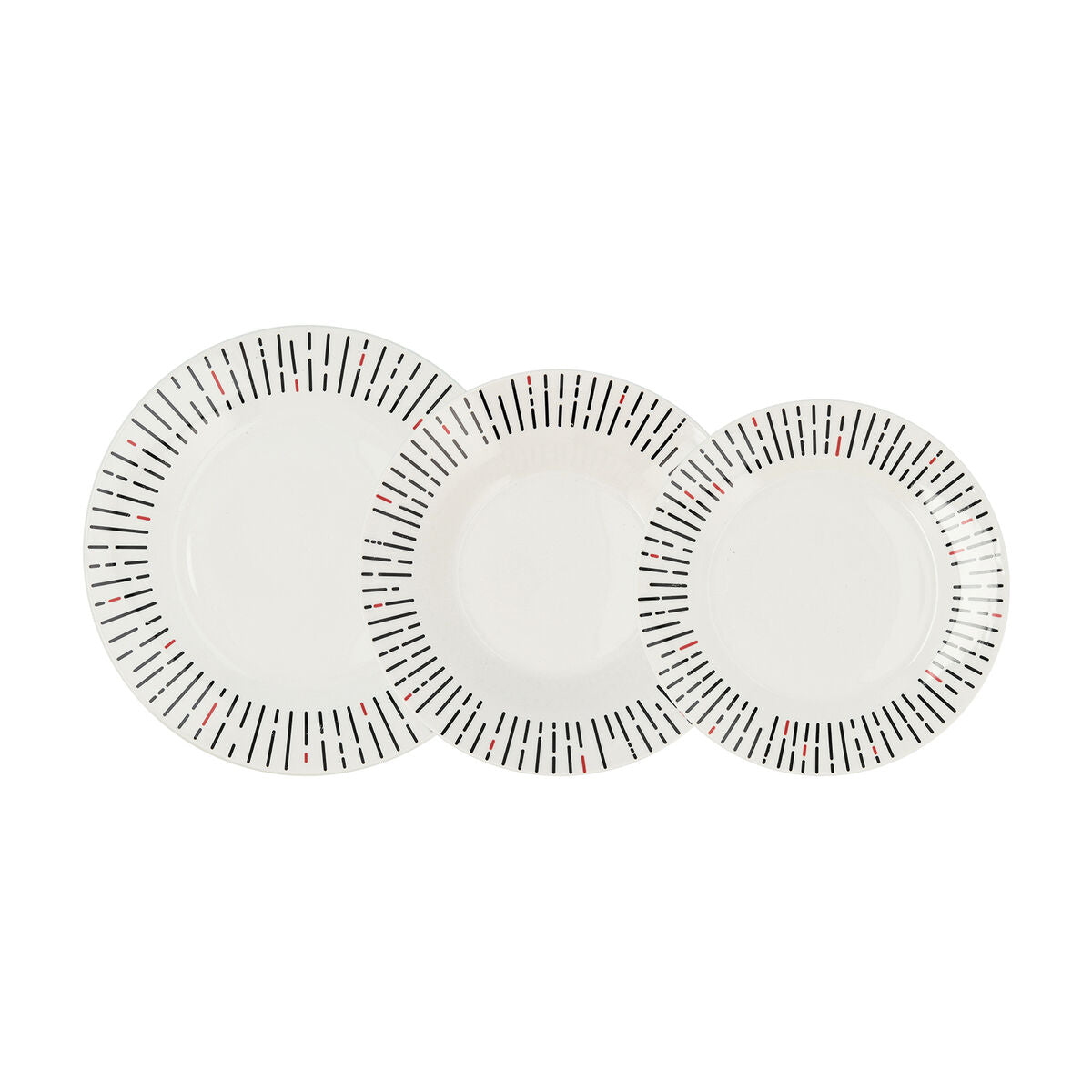 Dinnerware Set Quid Festival Ceramic White 18 Pieces Quid