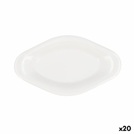 Snack tray Quid Select White Plastic 17 x 9,5 x 2 cm (20 Units) Quid